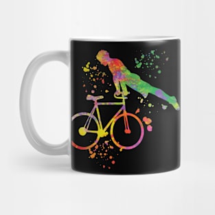 Trick Bicycling Color Artistic Cycling Mug